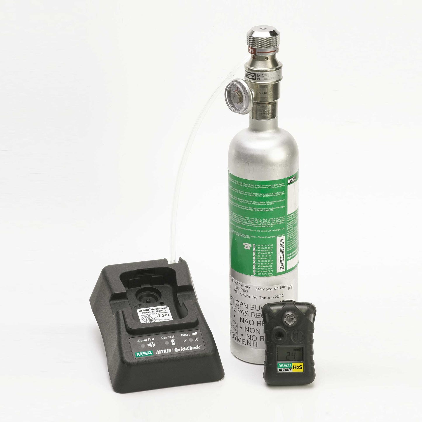 MSA Safety ALTAIR Single-Gas Detector, H2S, Low 5 & High 10, Charcoal Case, 10071361