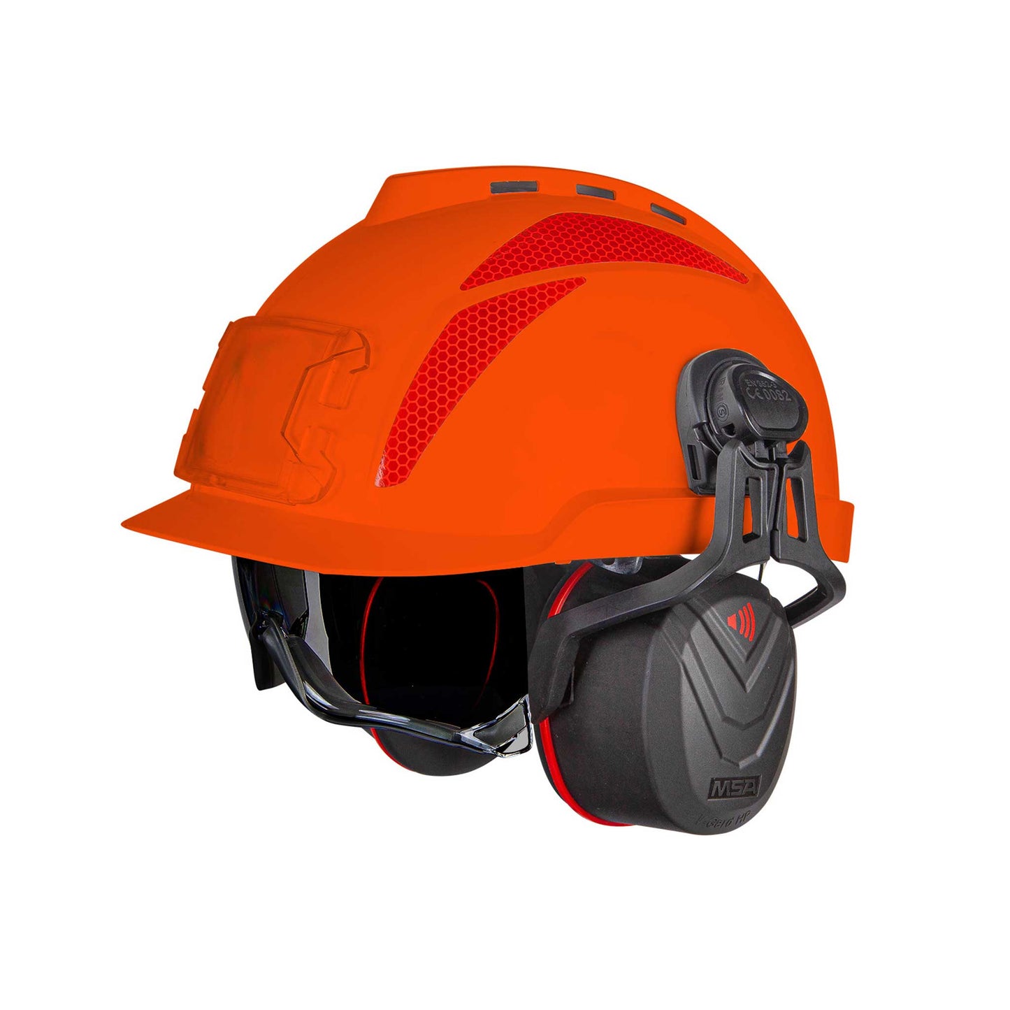 MSA Safety V-Gard Helmet Mounted Hearing Protection, Medium 32dB, 10190357