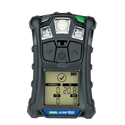 MSA ALTAIR 4XR Multigas Detector, LEL, O2, CO, H2S, EU Charger, Charcoal, UK EH40 Compliant, 10211185