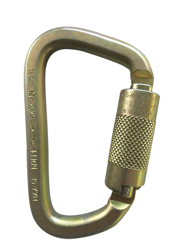 Steel Autolock Carabiner, 25 mm Gate