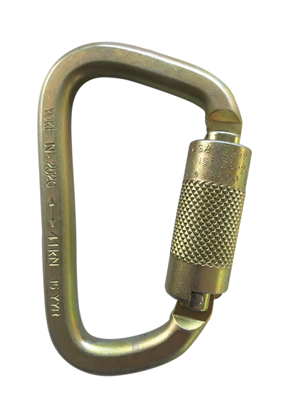 Steel Autolock Carabiner, 25 mm Gate
