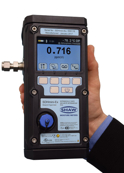 SDHmini-Ex Handheld Dew Point Hygrometer | Intrinsically Safe Moisture Meter